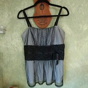 Pretty mesh tank top